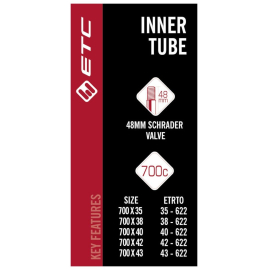 Inner Tube 700 x 35-43c Schrader
