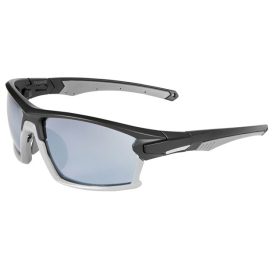 Engage glasses - matt black / gloss cloud grey frame, silver mirror lens